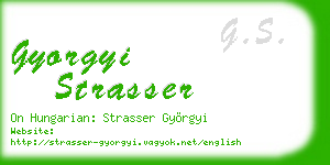 gyorgyi strasser business card